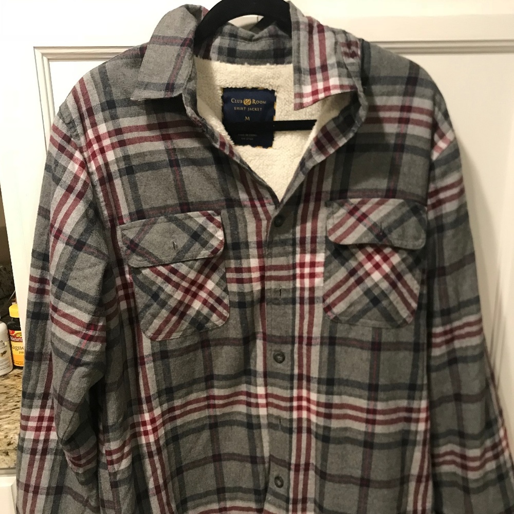 Plaid Club Room Shirt Sweater